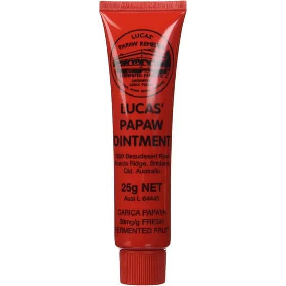 Pomada Lucas Papaw 25g - Bálsamo Calmante para Lábios e Pele com Papaia Carica Fermentada Fresca, Ingredientes Naturais,