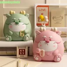 SOMEDAYZL0M Coin Bank , Cofrinho Criativo Inquebrável De Desenho Animado , Frasco Resistente Para Economizar Dinheiro Em