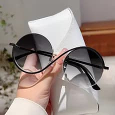 Óculos De Sol Redondos Femininos , Novos De Armação De Sentido Avançado , Rosa Da Moda , Multicoloridos , Minimalistas ,