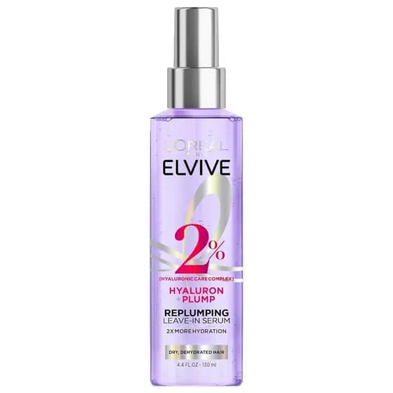 L'Oréal Paris Elvive Hyaluron Plump Moisture Plump Hair Serum para Cabelos Desidratados e Secos com Complexo de Cuidado