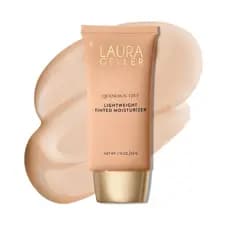 LAURA GELLER NEW YORK Hidratante com Cor Quench-n-Tint - Cobertura Leve a Média, Construível - Acabamento com Brilho Nat