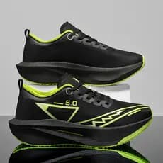 Tênis De Corrida Masculino Modelo 5.0 Leve Respirável Grossa Amortecimento  Caminhada Esportivo