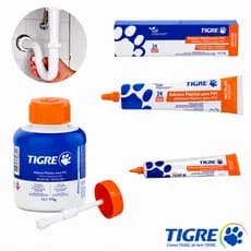 Adesivo Plástico PVC Tigre Cola Para Cano Tubo PVC Bisnaga ou Pote