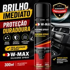 Silicone Spray 300ml Wurth Automotivo Brilho Proteção Painel Carro Lubrificante