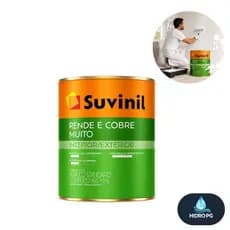 Tinta Branca Acrílica Suvinil Fosca 900ml Interior/Exterior Rende Muito Alta Cobertura Parede