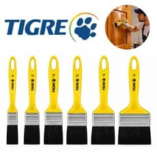 Pincel Tigre Profissional Para Tinta Esmalte Óleo Madeira Ferro 1" 2" 3" 4"