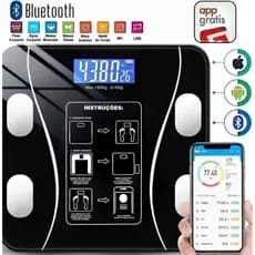 Balança Corporal Digital com Bioimpedância e Bluetooth – Medição Inteligente