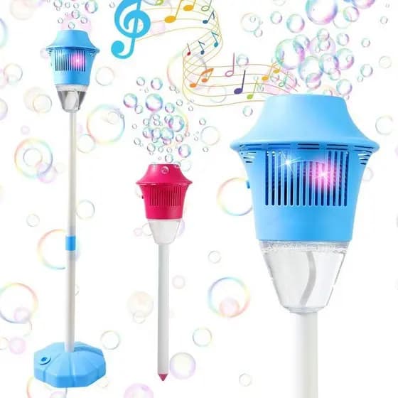 Brinquedo Lançador de Bolhas Automático para Crianças com Música e Luzes, Altura Ajustável, Perfeito para Atividades ao