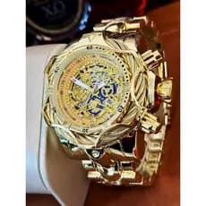 Men's Punk Style Round Dial Quartz Analog Watch, with Fashion Band, Gifts for Boyfriend, Trendy Wristwatch for Party, Mo