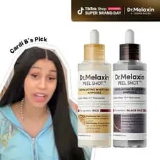 [Dr.Melaxin Oficial] Peel Shot Glow Rice Ampoule Duo - Séruns para Iluminar, Esfoliar e Hidratar - Adequado para Todos o