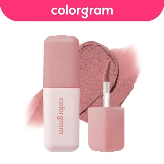 Colorgram Nude Blur Tint |   Batom e Blush Matte Aveludado com Acabamento Airbrush e Maquiagem Vegana Livre de Crueldade