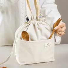 Bolsa térmica reforçada para estudantes e trabalhadores de escritório, bolsa de almoço portátil, bolsa para marmita.