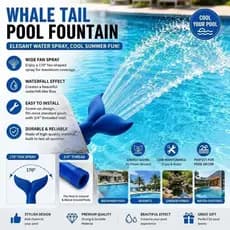 Bico universal de 3/4 de polegada para oxigenação de piscinas com formato de cauda de peixe
