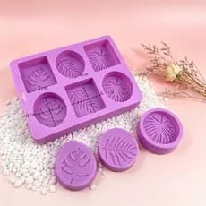 Forma de silicone de sabonete em bloco artesanal Forma de bolo DIY resistente ao calor