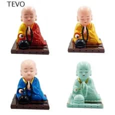 Brinquedos De Buda Com Aceno Solar TEVO , Artesanato De Boa Sorte Batendo Peixe ,