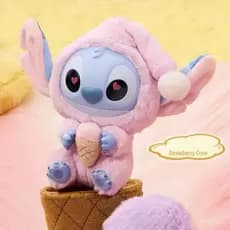Chaveiro de Pelúcia Stitch de 15cm, Bonecas Stitch Devem Comer Não Importa o Quão Sonolentas da Série, Brinquedo de Pelú