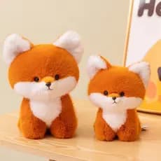 Mesa fofa para animais de estimação com brinquedo de pelúcia Bobo Fox Boneca de raposa fofa Ragdoll travesseiro presente