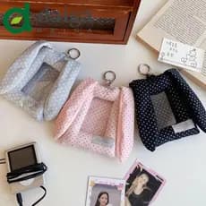 Porta-Cartões de Fotos Coreano DAIGA, com Chaveiro, Decoração Suspensa, Moldura para Cartões de Fotos, Ídolo 0BD6