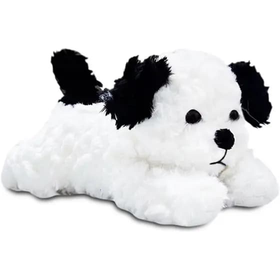 Brinquedos De Pelúcia Para Cães Crianças , Lindo Travesseiro De Bichos Cachorrinhos Preto E Branco , Meninas , Meninos B