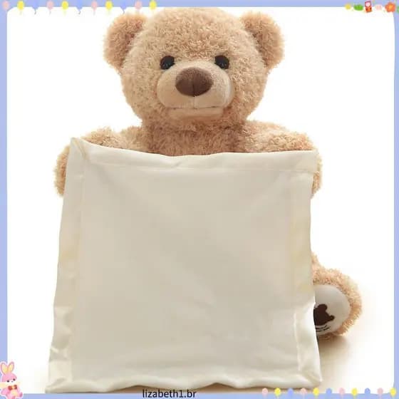 SUNDANCE Peekaboo Bears , Animal De Pelúcia Falando Música Esconder Jogar Procurar Brinquedo , Elétrico Musical Urso Tím
