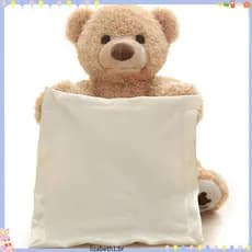 SUNDANCE Peekaboo Bears , Animal De Pelúcia Falando Música Esconder Jogar Procurar Brinquedo , Elétrico Musical Urso Tím