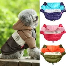Roupas para Animais de Estimação, Roupas de Algodão para Outono e Inverno, Roupas com Capuz para Cães, Casaco de Algodão