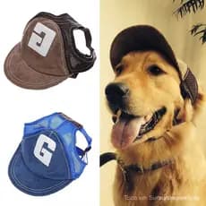 Chapéu De Cachorro Protetor Solar Beisebol Esportivo Ao Ar Livre Com Furos De Orelha Ajustável Para Cães Pequenos E