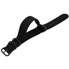 Pulseira Compatível Relógio Nato Zulu Nylon 05 Argolas Nas Medidas 18mm / 20mm / 22mm / 24mm