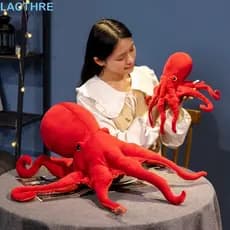 Brinquedo De Pelúcia De Polvo LACTHRE , Bonecos Vermelho De Simulação De 40 Cm E 75 , Recheado Realista