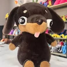 2026 novo estilo dos desenhos animados macio dachshund cão boneca brinquedo de pelúcia filhote de cachorro boneca feio b