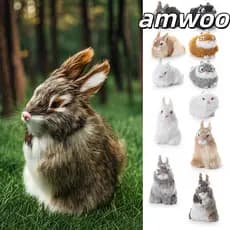AMWOO Coelhos De Páscoa Presentes De Aniversário Para Crianças Bonitos Móveis De Mesa Modelo De Coelho