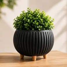 Vaso Suculentas Plantas Cachepot Enfeite Decorativo Mesa Escritório Banheiro Elegante