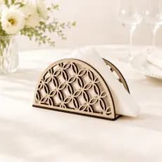 Kit 10 Porta Guardanapos MDF Decoração Mesas Casamento Buffet Eventos Restaurante