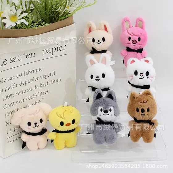 10cm Kpop Stray Kids SKZOO MAGNET Bonecos De Pelúcia Skz Bichos Charme Bolsa De Brinquedos