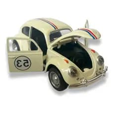Fusca Volkswagen Miniatura Herbie 1969 Metal 1:32 Colecionável
