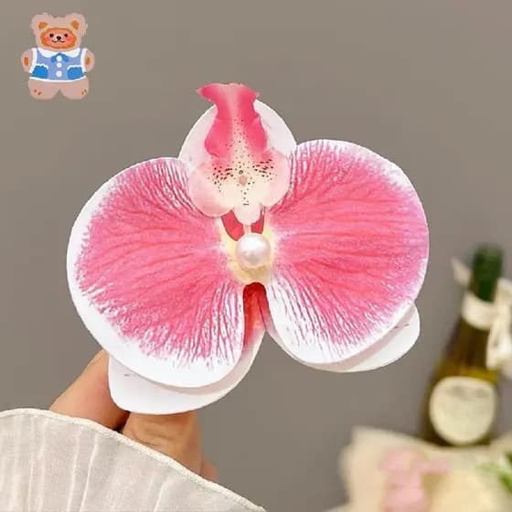 Primavera Verão Praia Férias Estilo Flor Grampos De Cabelo Elegante Falso Floral Lado Clipes Doce Franja Presilhas Para