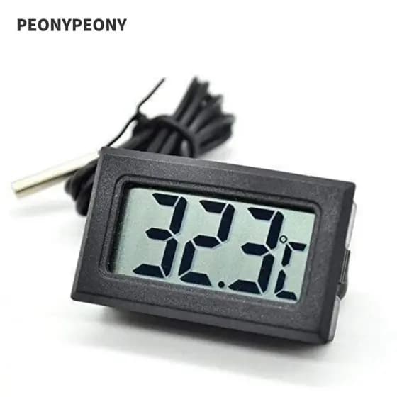 PEONY 2pcs Digital LCD Termômetro Aquário Sensor À Prova D'água Sonda Geladeira Freezer Medidor De Temperatura