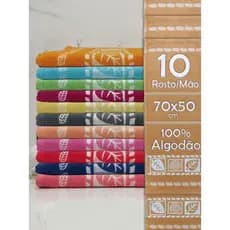 Kit 5 Toalha de Rosto 45X70cm 100% Algodão - Atacado