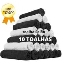 Kit 5 Toalhas de rosto Grande Felpudas para salão 100% algodão