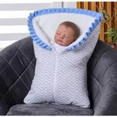 Saco de Dormir Bebê para o Frio Inverno em Tecido Estampado 100% Algodão