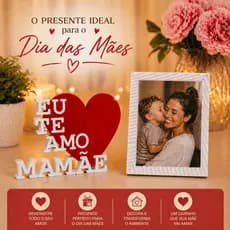 Presente Dia das Mães Decorativo + Porta Retrato 10x15 | Presente dia das mães | Enfeite | Mimo