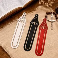 Kit 10 | 20 | 50 | 60 Marca Página Religioso para Bíblia | Lembrancinha Marcador de Livro Católico