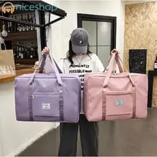 Bolsa De Bagagem De Viagem Dobrável À Prova D'água-Capacidade S/M/L/XL Para