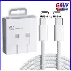 Cabo de iPhone 60W PD USB C cabo tipo c original para iPhone 15 16