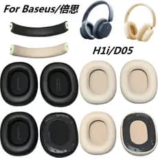 Almofadas De Ouvido Originais Para Baseus H1i/D05 ANC Fones Sem Fio Substituição earmuff Bandana Almofada Peças Reposiçã