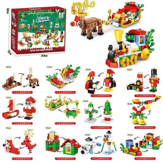 Lego blocos de construção montagem criativa papai noel brinquedos dinossauro inseto modelo Animal crianças meninos DIY m