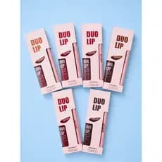 Lápis Labial + Batom Líquido Matte Vivai Duo Lip Longa Duração 2 em 1