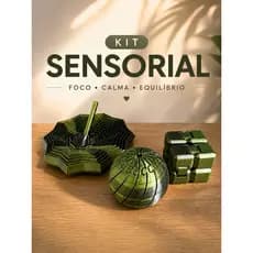 Kit Sensorial Fidget 3 Peças Antiestresse Autismo TDAH Ansiedad