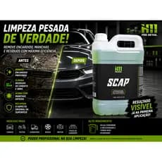 Limpa Veículos Profissional SCAP Remove Sujeira Pesada e Encardido
