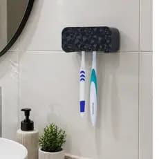 Porta Escova de Dente para 4 escovas | Suporte de Parede Banheiro Organizador Escovas | Instalação Fácil e Rápida
